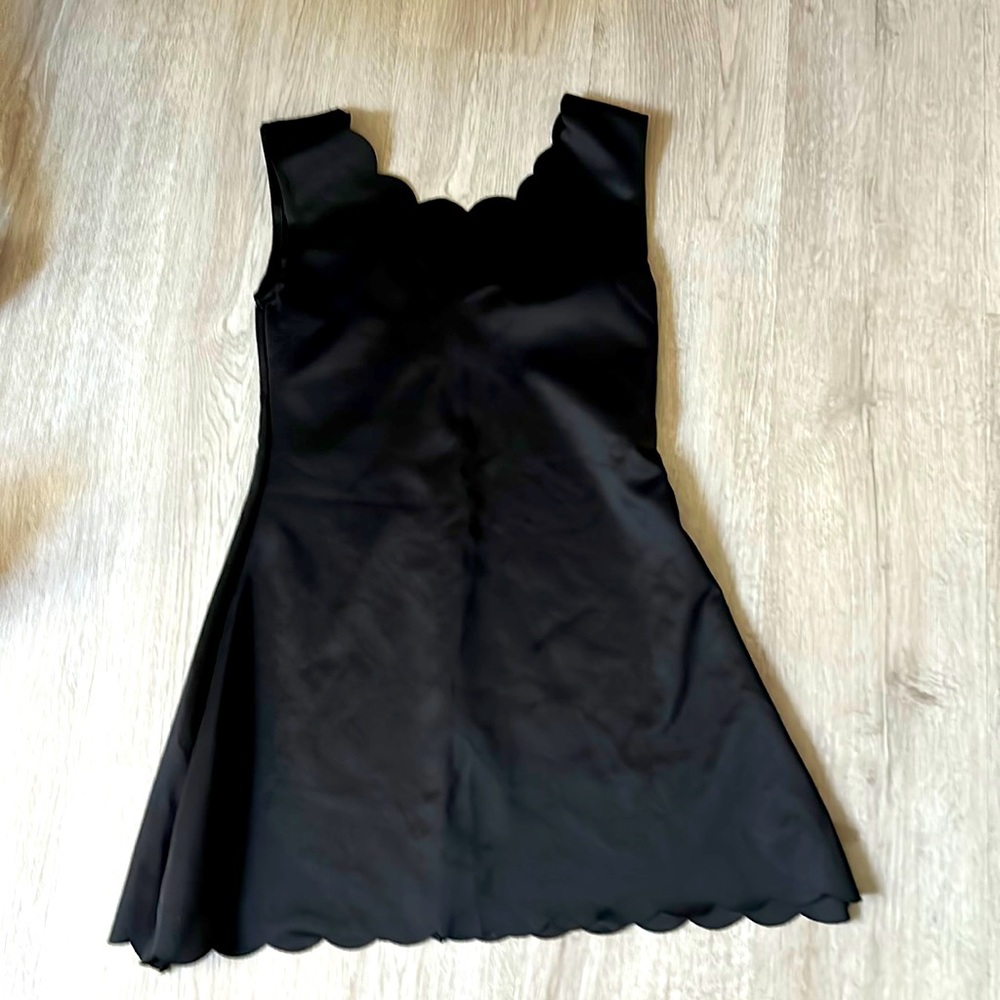 Black Scallop Dress